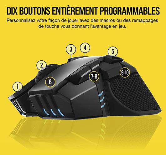 Souris gamer Ironclaw RGB