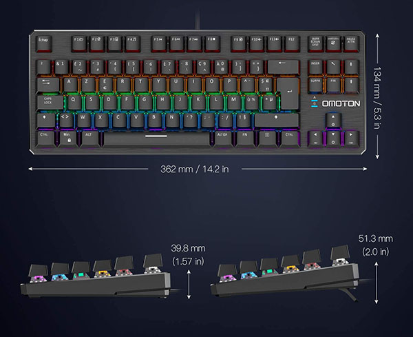 Performance Clavier Mécanique OMOTON